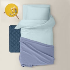 Підліткова постіль без простирадла SKYEY Cosas Блакитний 155х215 см Стрий