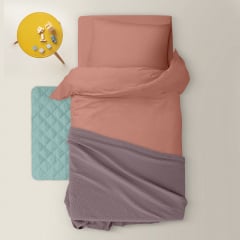 Дитяча постіль без простирадла COPPER Cosas Цегляний 110х140 см Гуляйполе