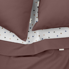 Двуспальная постель с простыней на резинке Mousse CS1 COSAS Шоколад 180х220 см Киев