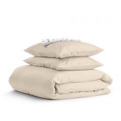 Евро постель с простыней на резинке COSAS Biscuit CS2 200х220 см Разноцветный Кременец