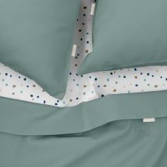 Полуторна постіль з простирадлом на гумці COSAS Agave CS1 160х220 см Різнокольоровий Новомосковськ