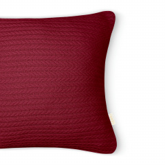 Наволочка 50х50 см Ruby Knitted Braid COSAS Бордо Коломия