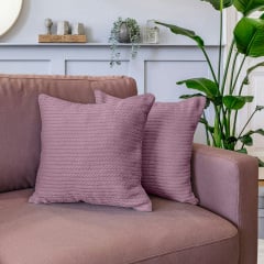 Наволочка COSAS Aurora Knitted Braid 50х50 см Лаванда Київ