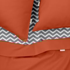 Полуторное постельное белье Rust CS6 COSAS оранжевый 160х220 см Талалаевка