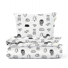 Дитяча постіль без простирадла Animals COSAS Білий 110х140 см Миргород