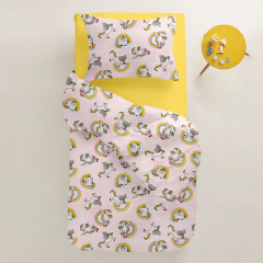 Подростковое постельное белье Rainbow Unicorn CS1 COSAS розовый 160х220 см Славянск