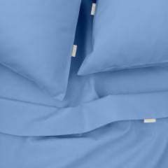 Евро пододеяльник COSAS WAVE Ранфорс 200х220 см Голубой Ясногородка