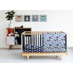 Детский пододеяльник COSAS DINO Ранфорс 110х140 см Синий Ясногородка