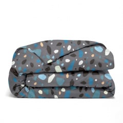 Подростковая постель с простыней на резинке GEMSTONES CS8 Cosas серый 160х220 см Гуляйполе