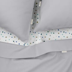 Двоспальна постіль з простирадлом на гумці COSAS Shadow 180х220 см Різнокольоровий Нова Каховка