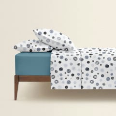 Семейный комплект постельного белья Yarn Balls CS2 COSAS серый 2х160х220 см Братское