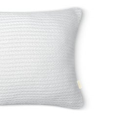 Наволочка COSAS Snow Knitted Braid 45х45 см Белый Хмельник