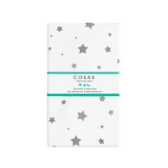 Простирадло на резинці 80х160 см GREY STARS COSAS Білий Братське