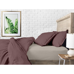 Сімейний комплект постільної білизни Mousse CS3 COSAS Шоколад 2х160х220 см Мелітополь