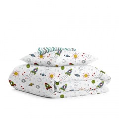 Дитяча постільна білизна Rockets CS3 COSAS Зелений 110х140 см Свеса