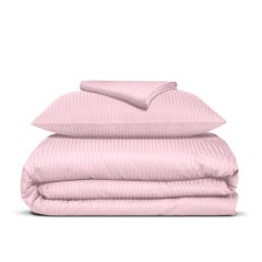 Подростковая постель сатин с простыней на резинке FLORAL CS1 Cosas Пудра 160х220 см Конотоп