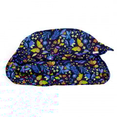 Підліткова постіль з простирадлом на гумці FAIRY BUTTERFLY CS1 COSAS Синій 160х220 см Братське