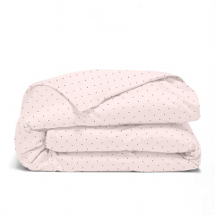 Евро постельное белье Mini Dots CS24 COSAS розовый 200х220 см Гуляйполе