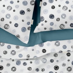 Полуторное постельное белье Yarn Balls CS2 COSAS серый 160х220 см Ясногородка