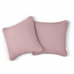 Наволочка COSAS Sakura Greek Waffle 40х40 см Рожевий Кременець