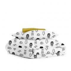 Детское постельное белье Animals CS2 COSAS Белый 110х140 см Хмельник