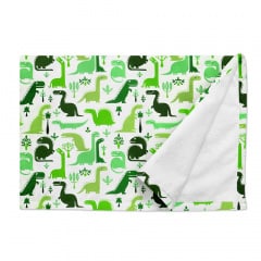Непромокаючий наматрацник 70х120 см GREEN DINO COSAS Зелений Сміла