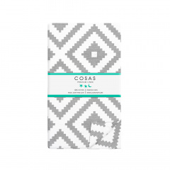 Підліткова постіль з простирадлом на гумці ORNAMENT COSAS сірий 155х215 см Бородянка