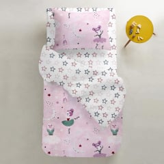Дитяче простирадло COSAS CLEAR G STARS Ранфорс 60х120х12 см Рожевий Дубно