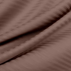 Полуторная постель сатин с простыней на резинке LATTE Cosas Коричневый 160х220 см Надворная