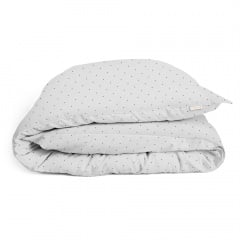 Дитяча постільна білизна в ліжечко MINI DOTS CS6 COSAS сірий 110х140 см Бердянськ