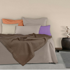 Покривало 160х230 Mousse Greek Waffle COSAS шоколад Пологи