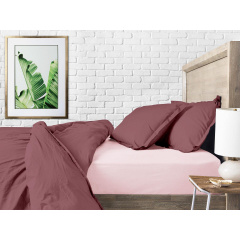 Євро постільна білизна Blueberry CS3 COSAS Сливовий 200х220 см Ірпінь