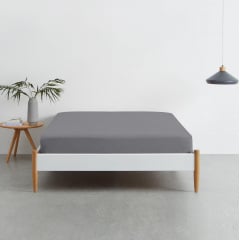 Простынь на резинке COSAS SHADOW Ранфорс 160х200х20 см Графит Киев