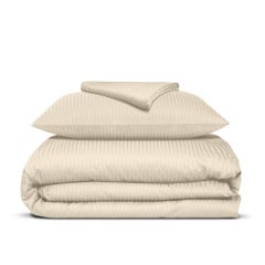 Подростковая постель сатин с простыней на резинке BISCUIT Cosas Магнолия 160х220 см Миргород