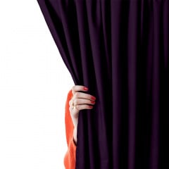 Штори на кухню та кімнату INK 2шт Cosas Фіолетовий 180х270 см Дзензелівка