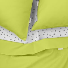 Євро постіль з простирадлом на гумці Lime CS3 COSAS Лайм 200х220 см Охтирка