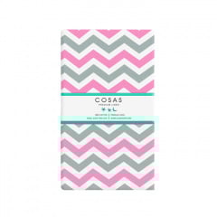 Простыня на резинке 120х200 см ZIGZAG CS4 COSAS розовый Южноукраинск