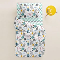 Дитячий комплект COSAS FOREST ANIMALS Ранфорс 110х140 см Різнокольоровий Кременець