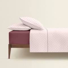 Семейный комплект постельного белья Mini Dots CS24 COSAS розовый 2х160х220 см Киев