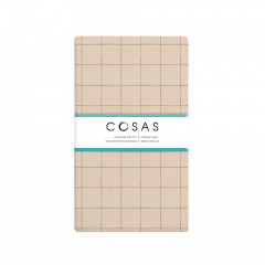 Простынь на резинке 120х200 см BEIGE GEOMETRY COSAS Бежевый Ровно