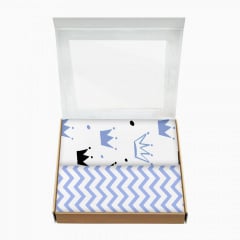 Набір пелюшок COSAS Z&B CROWN Бязь 80х100 см 2 шт Бірюзовий Молочанськ