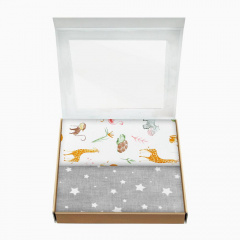 Набір пелюшок COSAS AFRICA ZOO Бязь 80х100 см 2 шт Різнокольоровий Київ