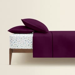 Двуспальная постель с простыней на резинке COSAS Plum CS1 180х220 см Разноцветный Никополь