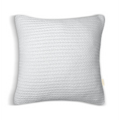 Наволочка COSAS Snow Knitted Braid 40х40 см Білий Бориспіль