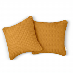 Наволочка COSAS Curcuma Greek Waffle 45х45 см Смела