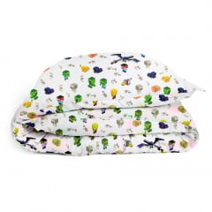 Подростковая постель с простыней на резинке Minecraft CS5 COSAS Зеленый 160х220 см Новая Прага