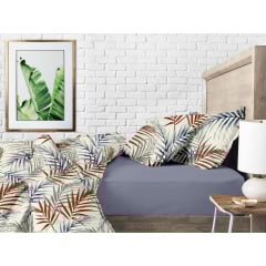 Набор Простыня на резинке COSAS STORMY/DELTA Ранфорс 160х200х20 см 2 шт Стальной/Белый Гуляйполе