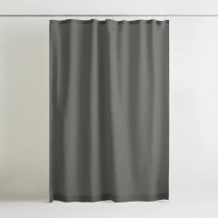 Шторка для душу та ванної COSAS IRON з кільцями 180х180 см Сірий Стрий