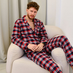 Мужская пижама COSAS SleepWay M Красно-голубой (SleepWay_blue_red_M) Киев