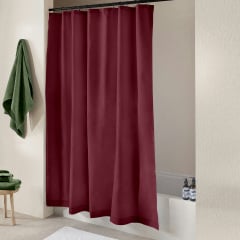Шторка для душа и ванной COSAS WINE с кольцами 180х180 см Бордовый Владимир-Волынский